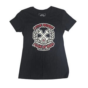 Dixxon "I Hate People But I Love My Dogs" Black Tee Medium